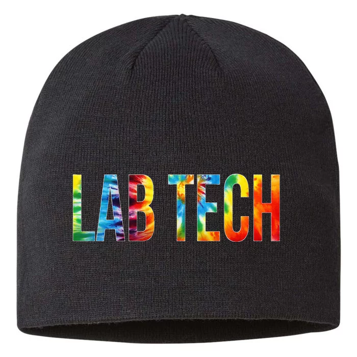 Lab Tech Appreciation Day Tie Dye For Women For Work 8 1/2in Sustainable Knit Beanie