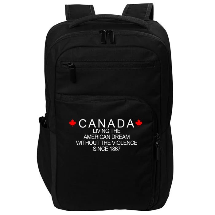 Living The American Dream Since 1867 Canada Impact Tech Backpack