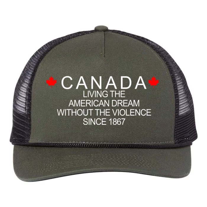 Living The American Dream Since 1867 Canada Retro Rope Trucker Hat Cap