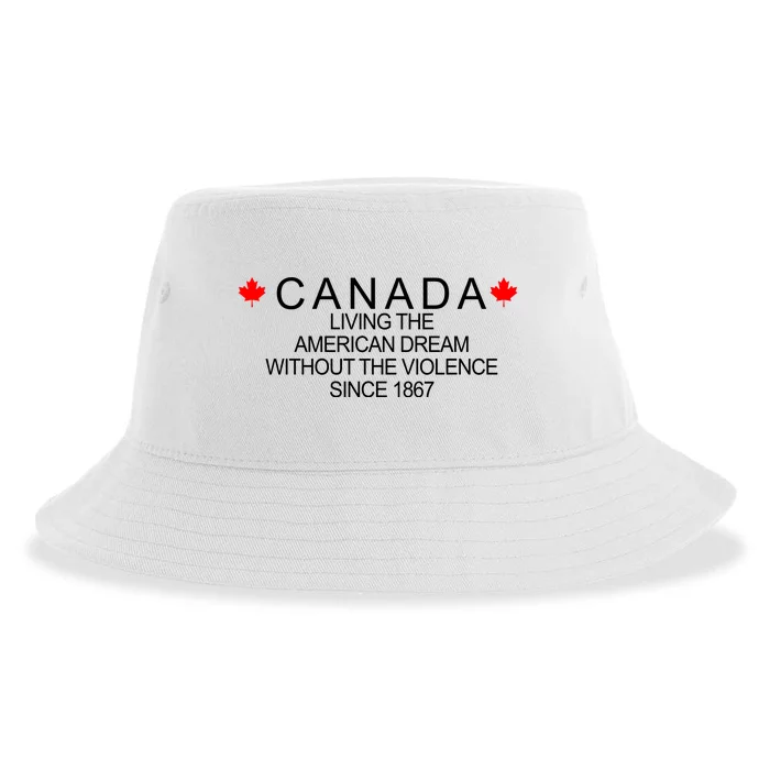 Living The American Dream Since 1867 Canada Sustainable Bucket Hat