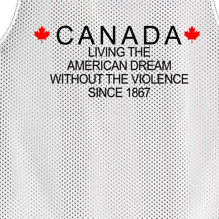 Living The American Dream Since 1867 Canada Mesh Reversible Basketball Jersey Tank