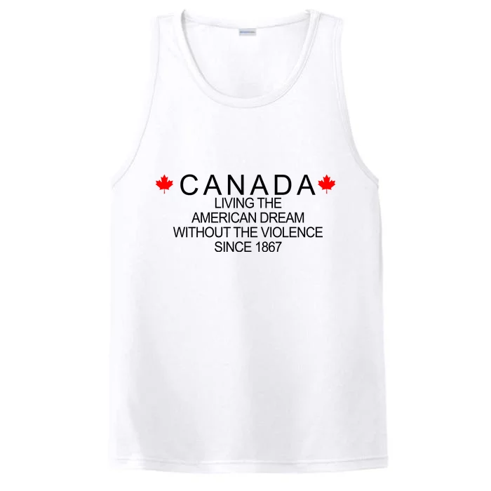 Living The American Dream Since 1867 Canada Performance Tank