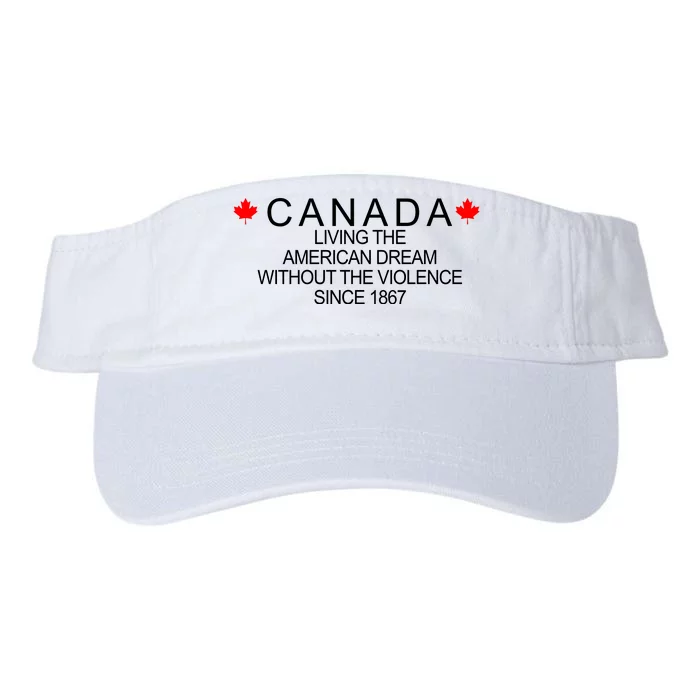 Living The American Dream Since 1867 Canada Valucap Bio-Washed Visor