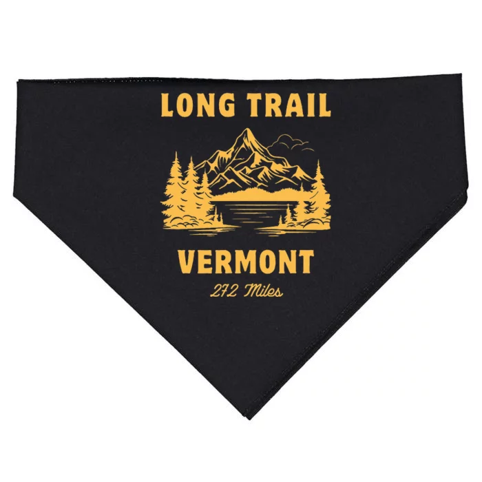 Long Trail America Usa Vermont Long Distance Hiking Mountains Camping USA-Made Doggie Bandana