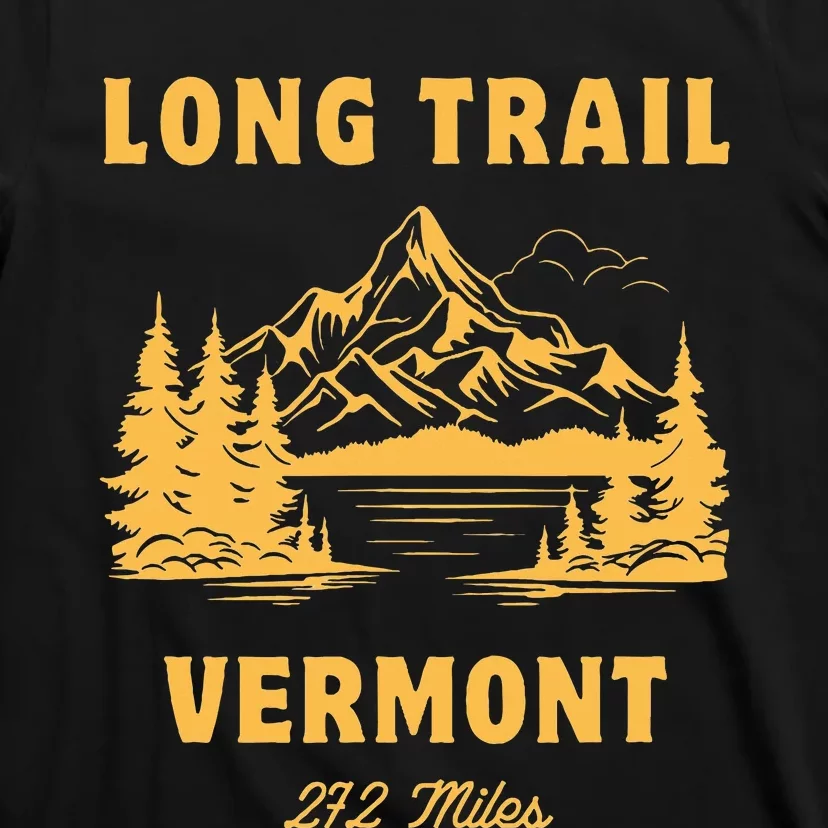 Long Trail America Usa Vermont Long Distance Hiking Mountains Camping T-Shirt