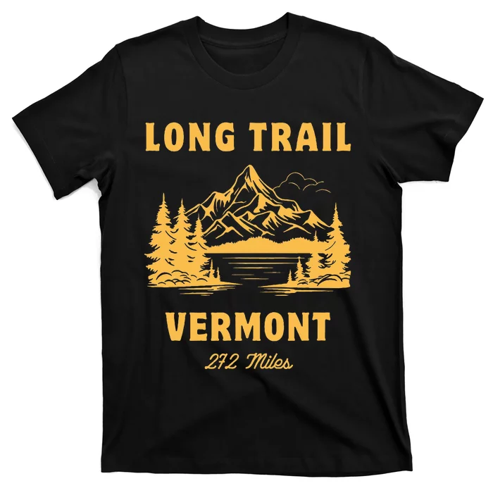 Long Trail America Usa Vermont Long Distance Hiking Mountains Camping T-Shirt