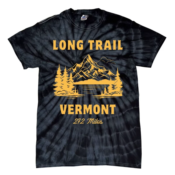 Long Trail America Usa Vermont Long Distance Hiking Mountains Camping Tie-Dye T-Shirt