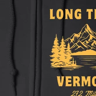 Long Trail America Usa Vermont Long Distance Hiking Mountains Camping Full Zip Hoodie