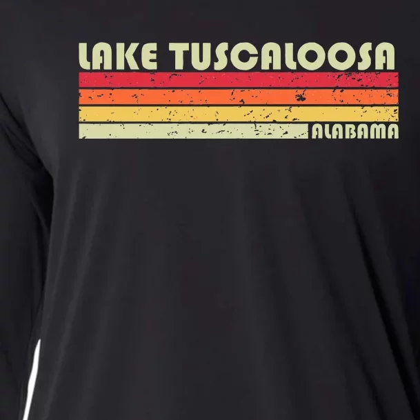 Lake Tuscaloosa Alabama Funny Fishing Camping Summer Gift Cooling Performance Long Sleeve Crew