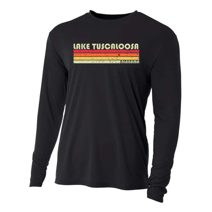 Lake Tuscaloosa Alabama Funny Fishing Camping Summer Gift Cooling Performance Long Sleeve Crew