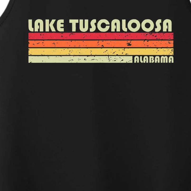 Lake Tuscaloosa Alabama Funny Fishing Camping Summer Gift Performance Tank