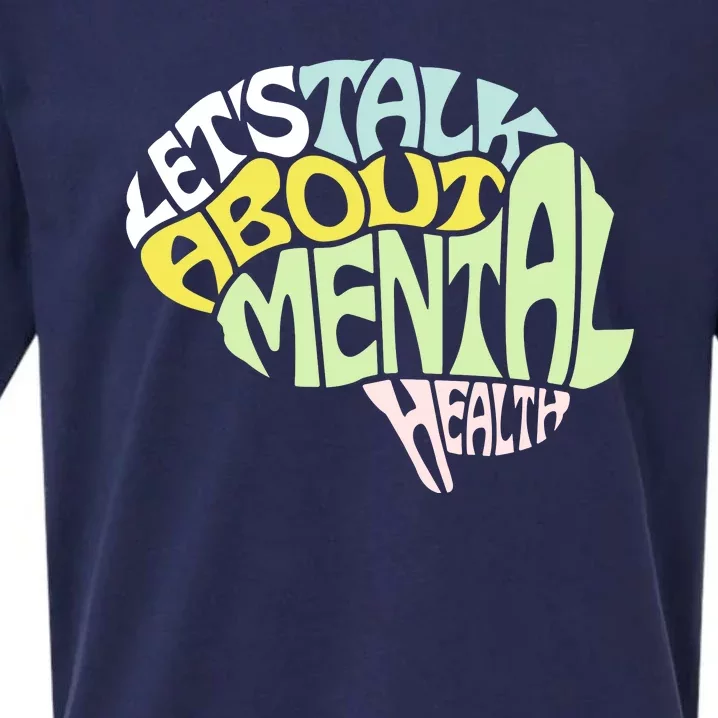 Let's Talk About Mental Health Sueded Cloud Jersey T-Shirt