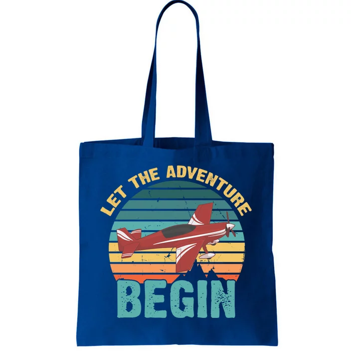 Let The Adventure Begin Airplane Adventure Travel Mode Gift Tote Bag