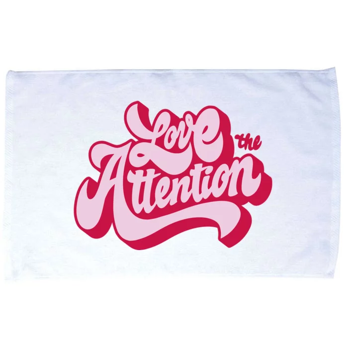 Love The Attention Funny Retro Microfiber Hand Towel