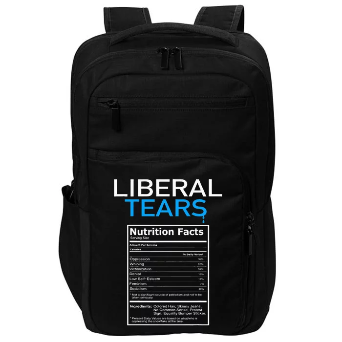 Liberal Tears Anti Liberal Pro Trump Republican Gift Impact Tech Backpack