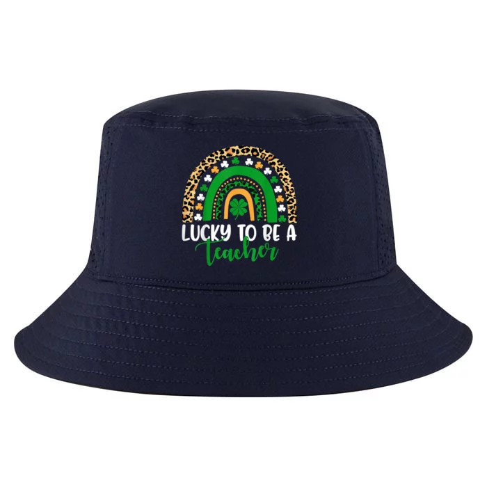 Lucky To Be A Teacher Rainbow Teacher St Patricks Day Cool Comfort Performance Bucket Hat