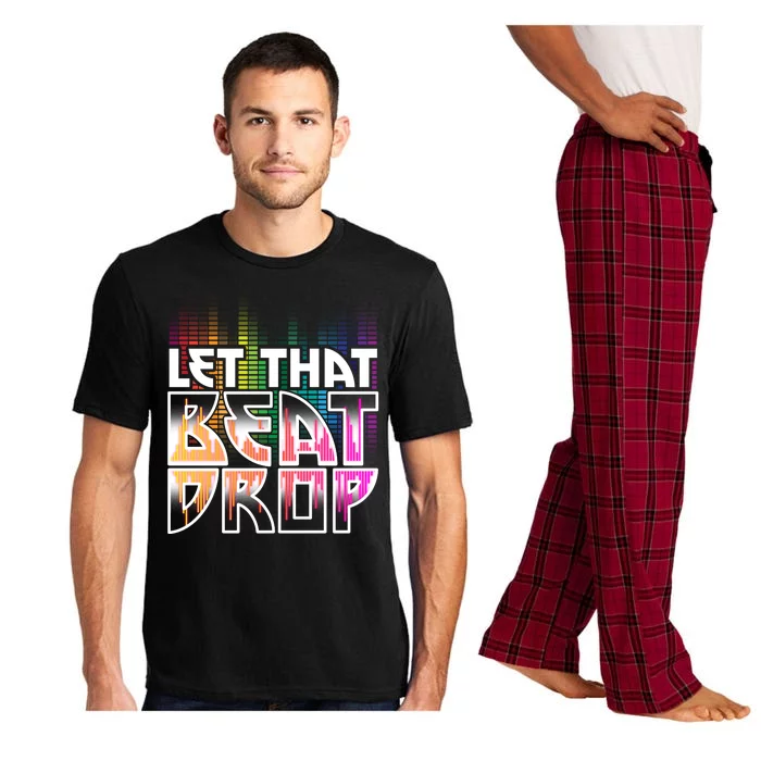 Let That Beat Drop Rainbow Equalizer Dance Music Lover Pajama Set