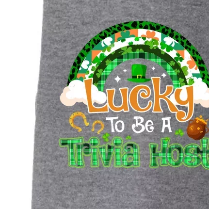 Lucky To Be Trivia Host Shamrock Patrick Day Meaningful Gift Doggie 3-End Fleece Hoodie