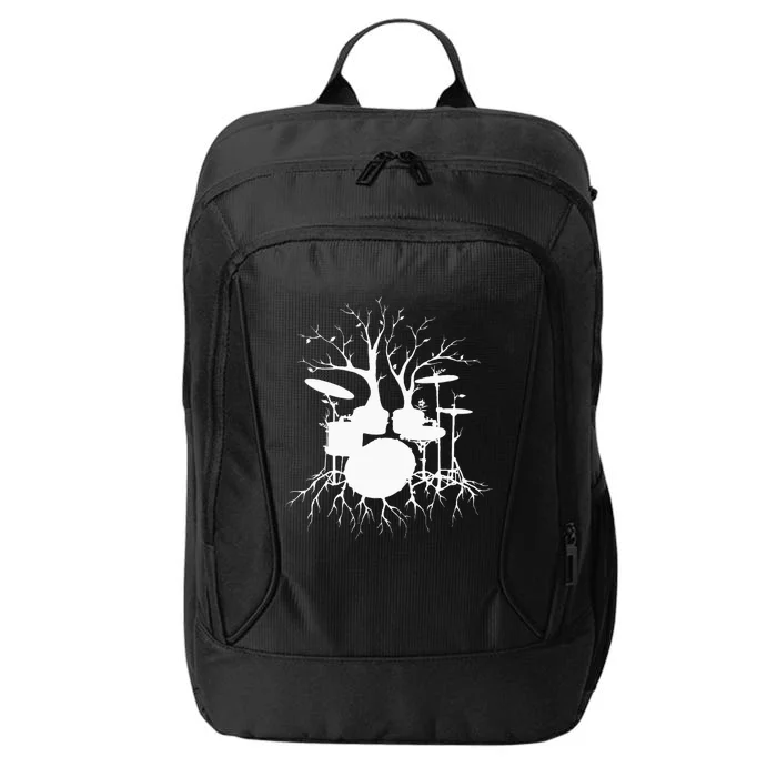 Live The Beat Drum  Drummer Gift For Musician City Backpack