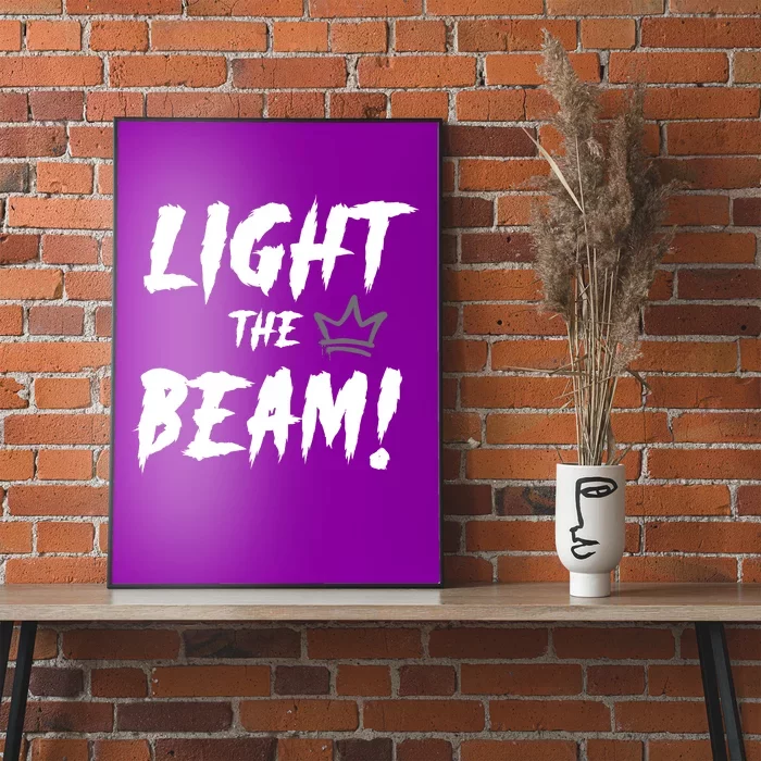 Light The Beam Sacramento Basketball Poster