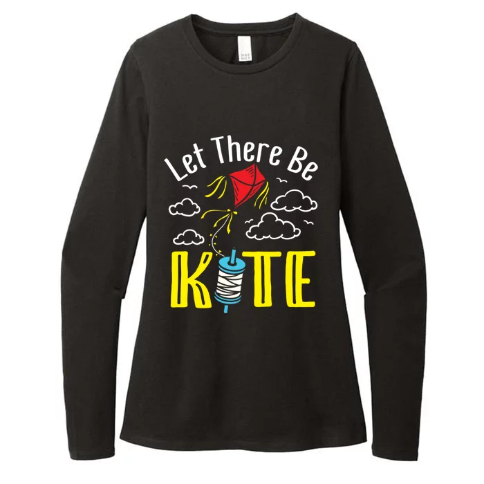 Let There Be Kite Kite Flying Funny Gift Womens CVC Long Sleeve Shirt