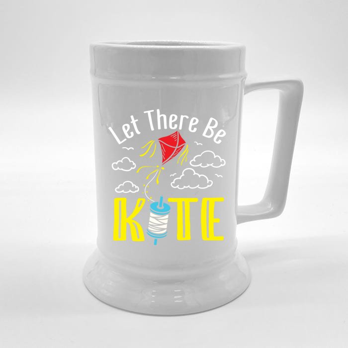 Let There Be Kite Kite Flying Funny Gift Front & Back Beer Stein