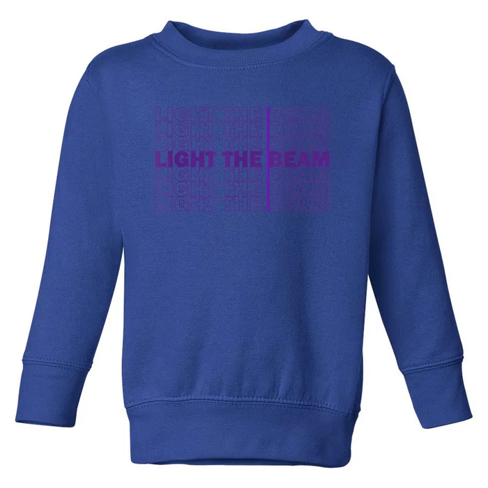 Light The Beam Sacramento Toddler Sweatshirt