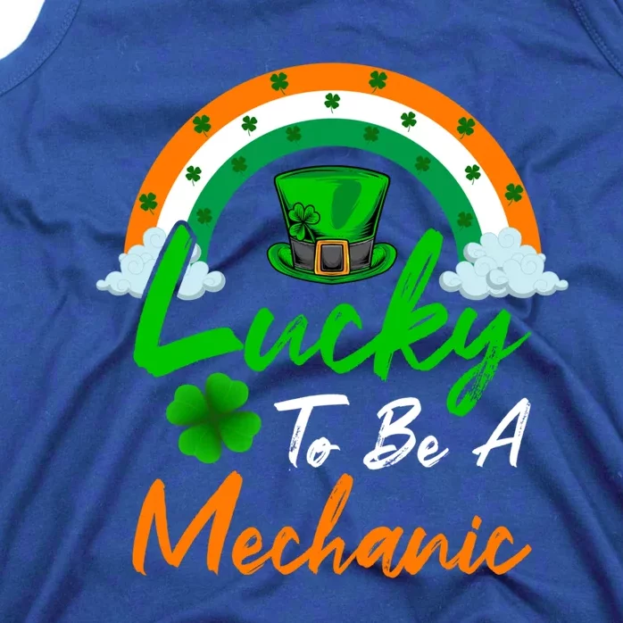 Lucky To Be A Mechanic St Patrick's Day Gift Tank Top