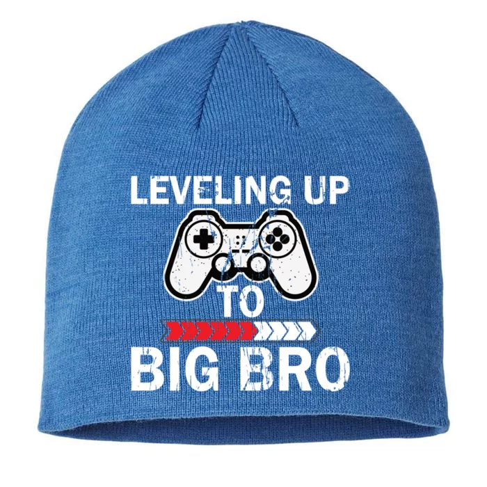 Leveling To Big Bro Big Sis Little Bro Designs Gift 8 1/2in Sustainable Knit Beanie