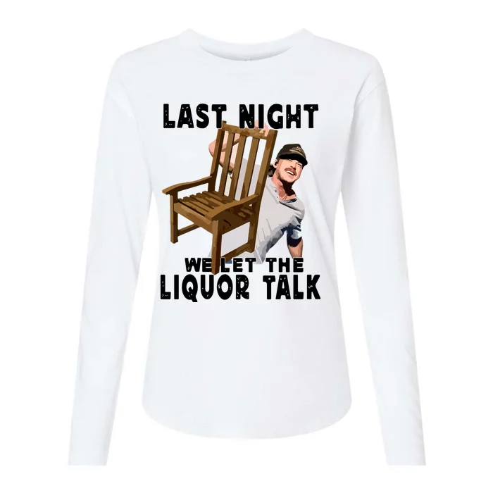 Leave Them Broadway Chairs Alone. Womens Cotton Relaxed Long Sleeve T-Shirt