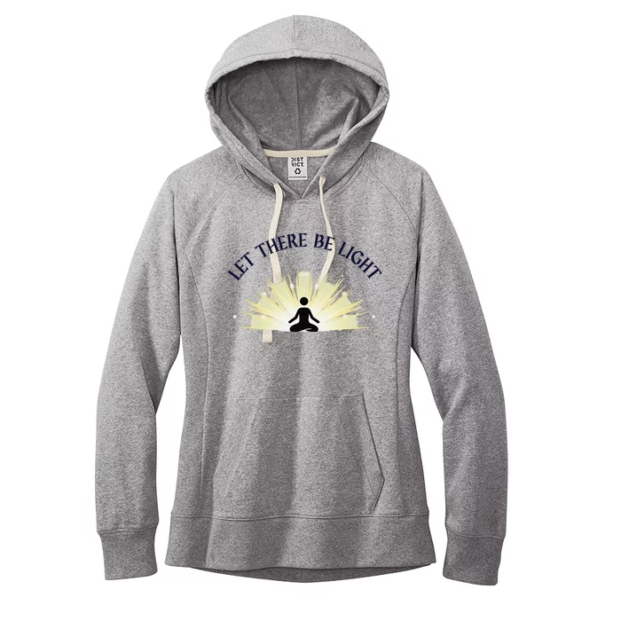 Let There Be Light Meditation Zen Enlightenment Spiritual Women's Fleece Hoodie