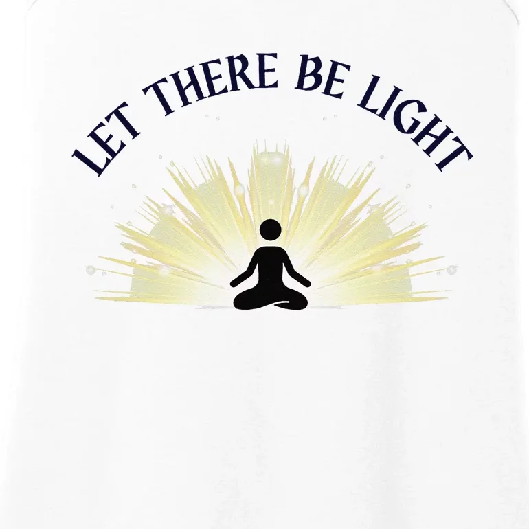 Let There Be Light Meditation Zen Enlightenment Spiritual Ladies Essential Tank