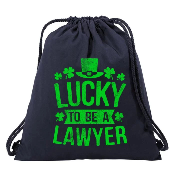 Lucky To Be A Lawyer Great Gift St Patricks Day Gifmeaningful Gift Drawstring Bag