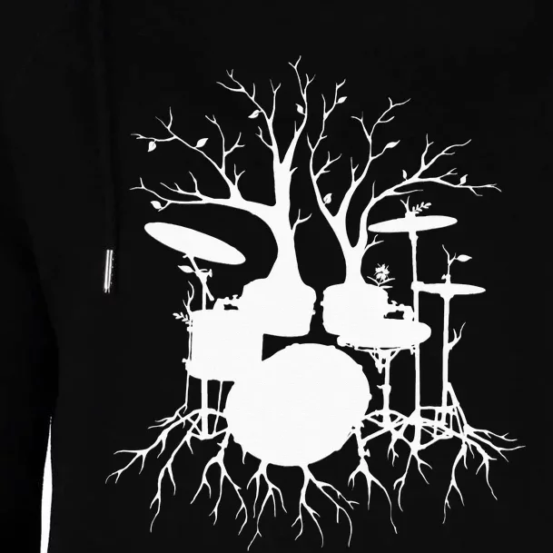 Live The Beat Drum Drummer Gift For Musician Womens Funnel Neck Pullover Hood