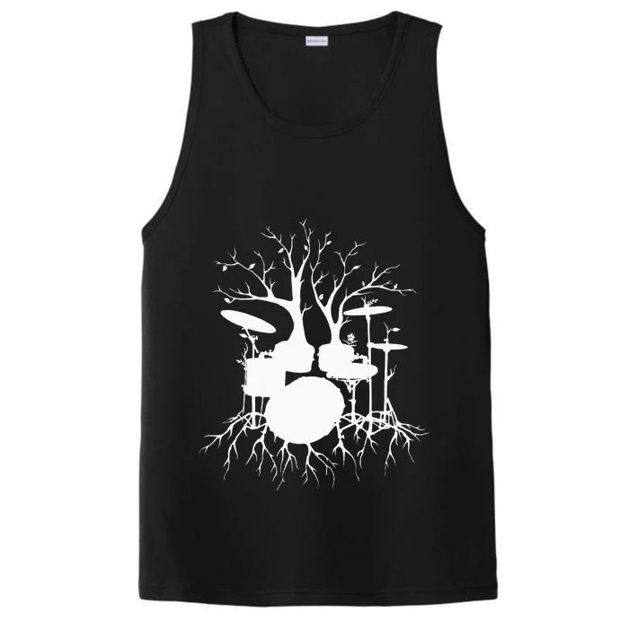 Live The Beat Drum Drummer Gift For Musician Performance Tank