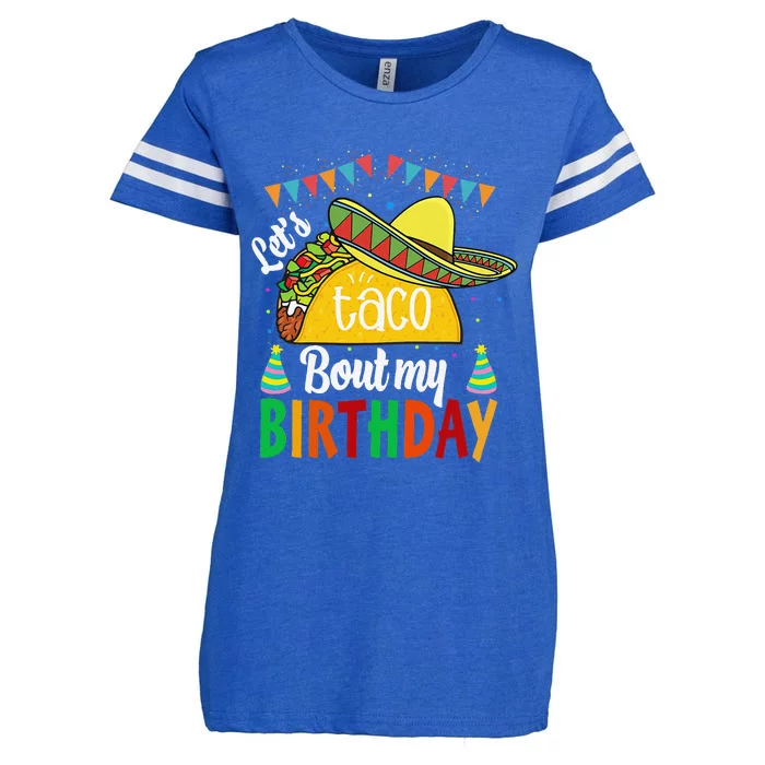 Let's Taco 'Bout My Birthday Cinco De Mayo Tacos Enza Ladies Jersey Football T-Shirt