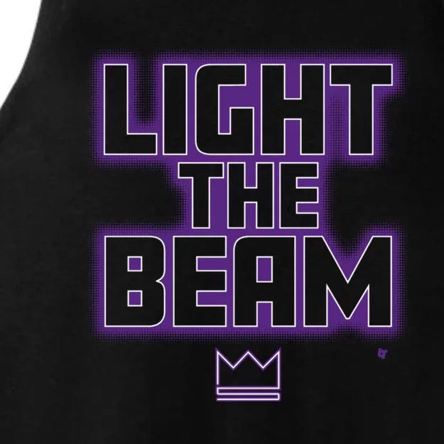 Light The Beam Sacramento Basketball Ladies Tri-Blend Wicking Tank