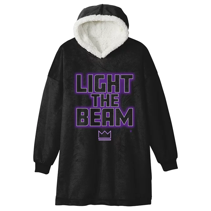 Light The Beam Sacramento Basketball Hooded Wearable Blanket