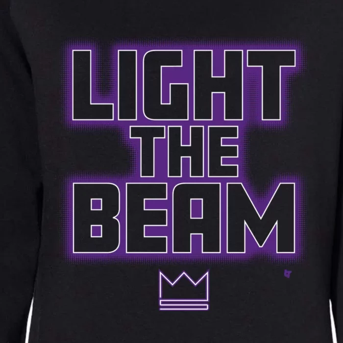 Light The Beam Sacramento Basketball Womens California Wash Sweatshirt