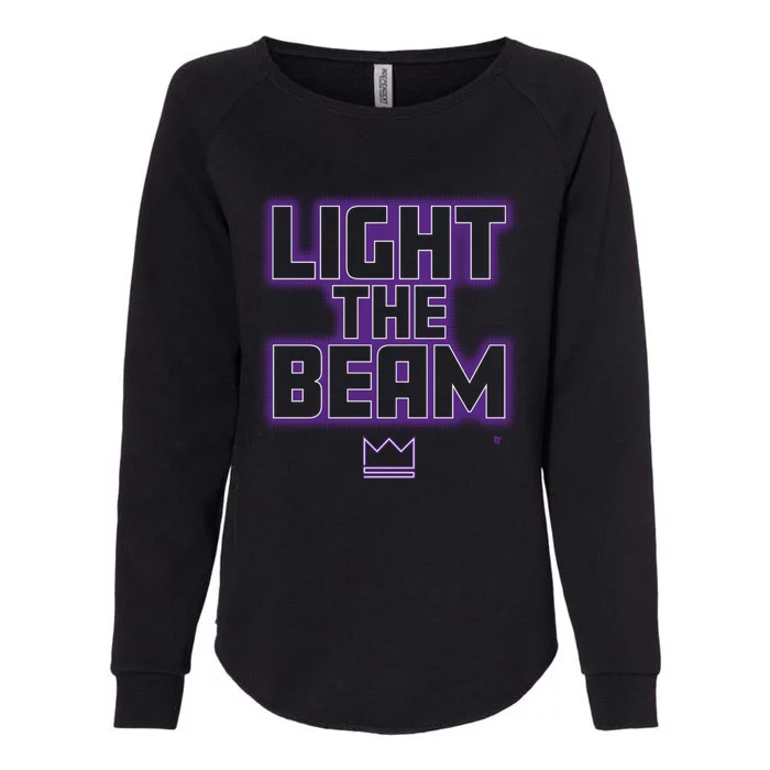 Light The Beam Sacramento Basketball Womens California Wash Sweatshirt