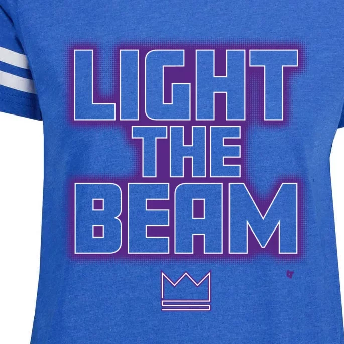 Light The Beam Sacramento Basketball Enza Ladies Jersey Football T-Shirt