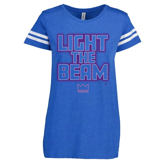 Light The Beam Sacramento Basketball Enza Ladies Jersey Football T-Shirt