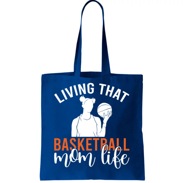 Living That Basketball Mom Life Basketball Mom Gift Tote Bag