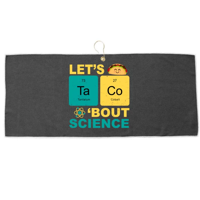 Let's Taco 'Bout Science Funny Large Microfiber Waffle Golf Towel