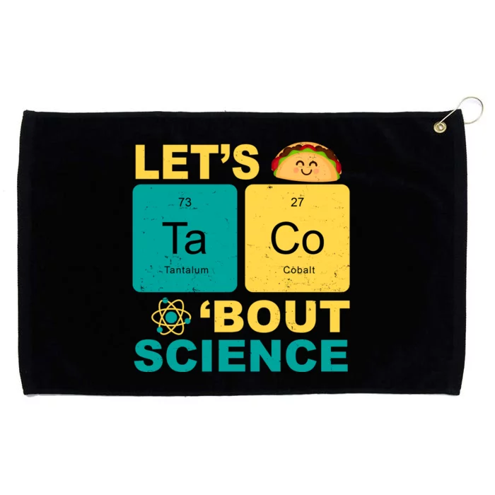 Let's Taco 'Bout Science Funny Grommeted Golf Towel