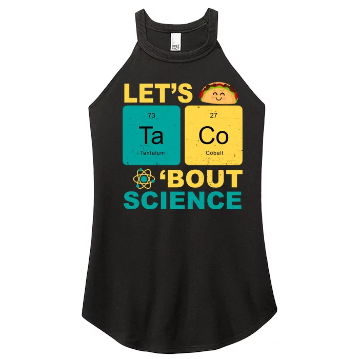 Let's Taco 'Bout Science Funny Women’s Perfect Tri Rocker Tank