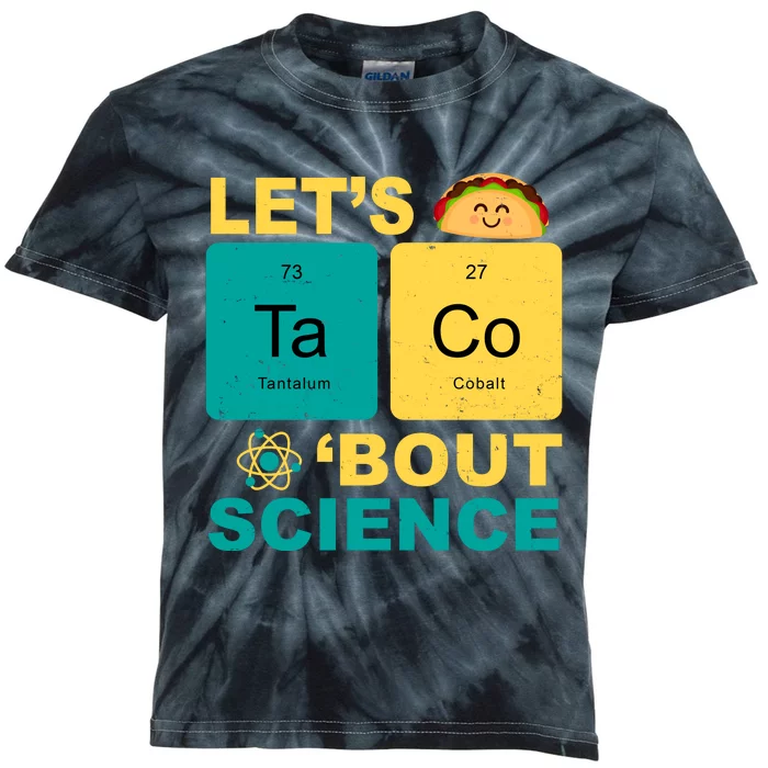 Let's Taco 'Bout Science Funny Kids Tie-Dye T-Shirt