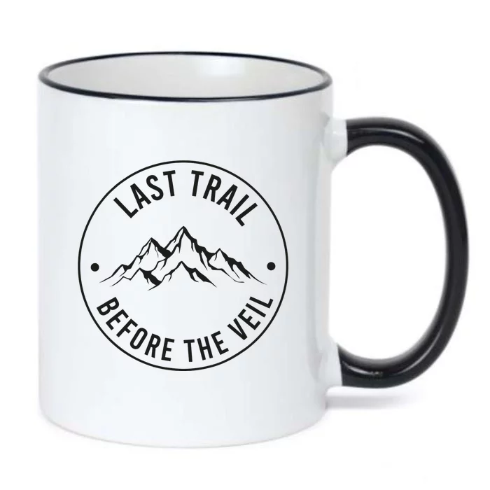 Last Trail Before The Veil Bachelorette Bridesmaid Hiking Black Color Changing Mug