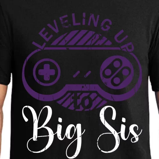 Leveling To Big Sis Big Sis Little Bro Designs Gift Pajama Set