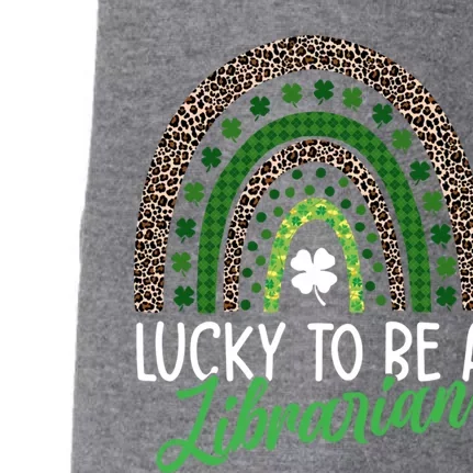 Lucky To Be A Librarian Tee School St Patrick's Day Library Gift Doggie 3-End Fleece Hoodie